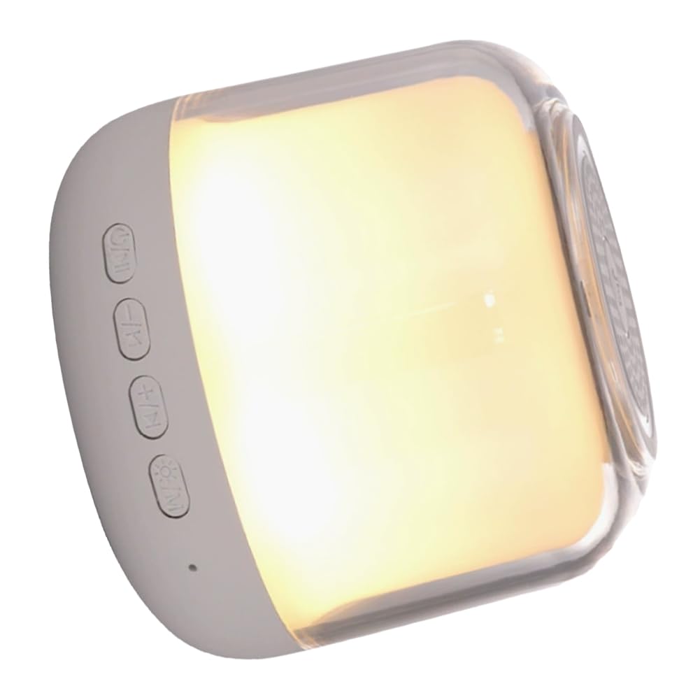 Louttary Tragbarer Bluetooth-Lautsprecher mit Subwoofer und farbiger Beleuchtung