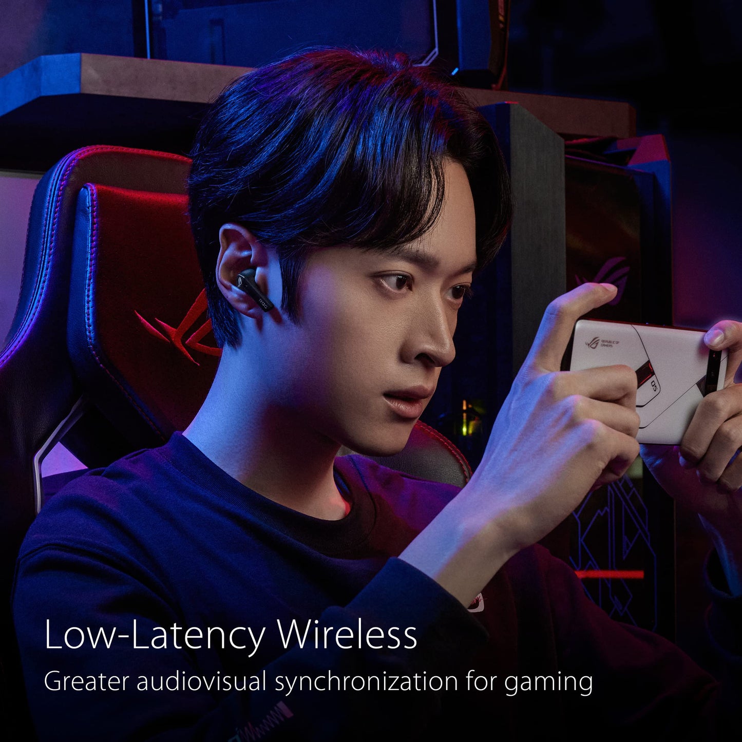 ASUS ROG Cetra True Wireless In-Ear-Gaming-Kopfhörer mit ANC, Schwarz