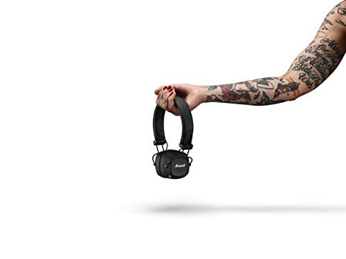 Marshall Major IV On-Ear Bluetooth Kopfhörer, 80h Akkulaufzeit, Schwarz