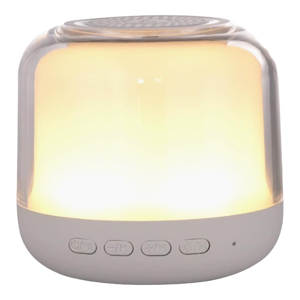 Louttary Tragbarer Bluetooth-Lautsprecher mit Subwoofer und farbiger Beleuchtung