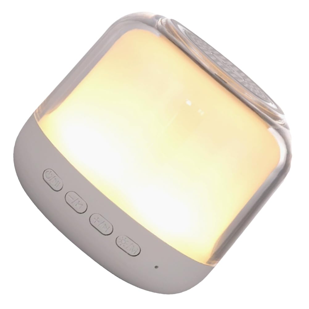 Louttary Tragbarer Bluetooth-Lautsprecher mit Subwoofer und farbiger Beleuchtung