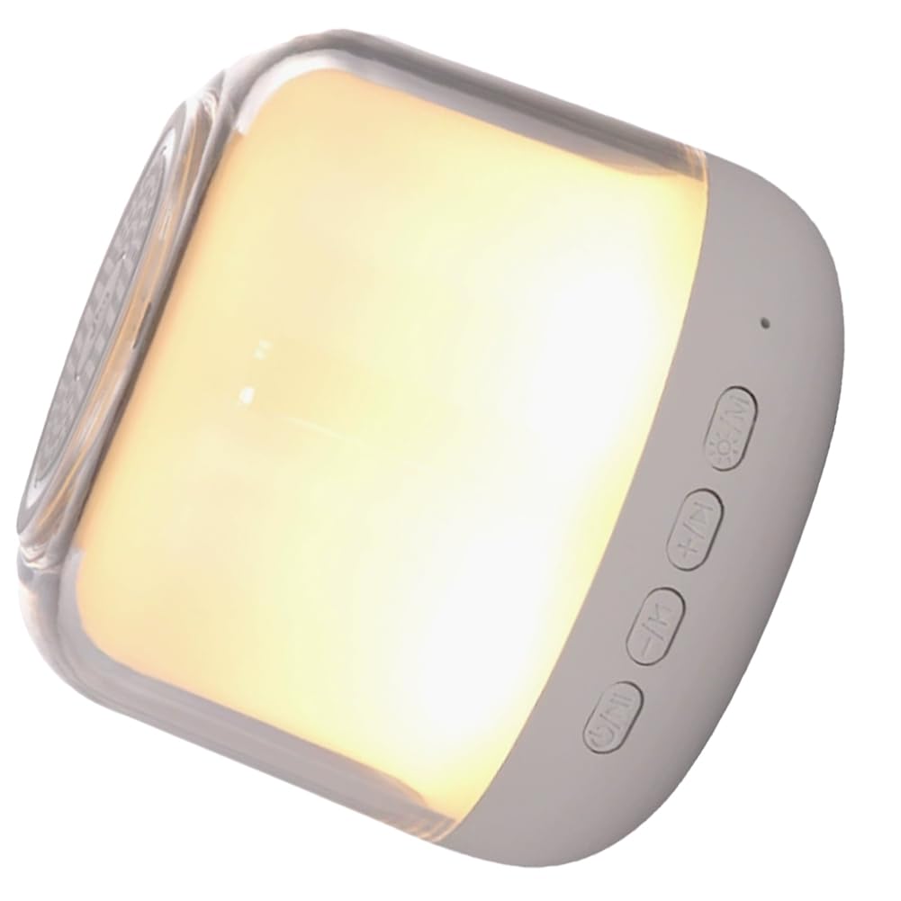 Louttary Tragbarer Bluetooth-Lautsprecher mit Subwoofer und farbiger Beleuchtung