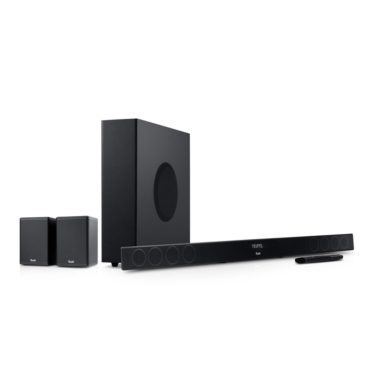 Teufel CINEBAR 11 Soundbar 4.1 Set, mit kabellosen Rear-Speakern, Dolby Audio, 4K-Pass-Through, Schwarz