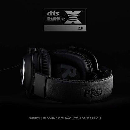 Logitech G PRO X Gaming-Headset, mit Blue VO!CE & DTS 7.1 Surround Sound, kabelgebunden, Schwarz