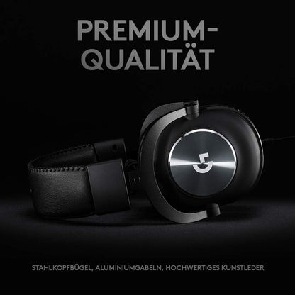 Logitech G PRO X Gaming-Headset, mit Blue VO!CE & DTS 7.1 Surround Sound, kabelgebunden, Schwarz