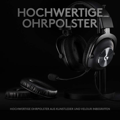 Logitech G PRO X Gaming-Headset, mit Blue VO!CE & DTS 7.1 Surround Sound, kabelgebunden, Schwarz