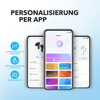 Anker Soundcore P20i Kabellose Bluetooth-In-Ear-Kopfhörer, Schwarz