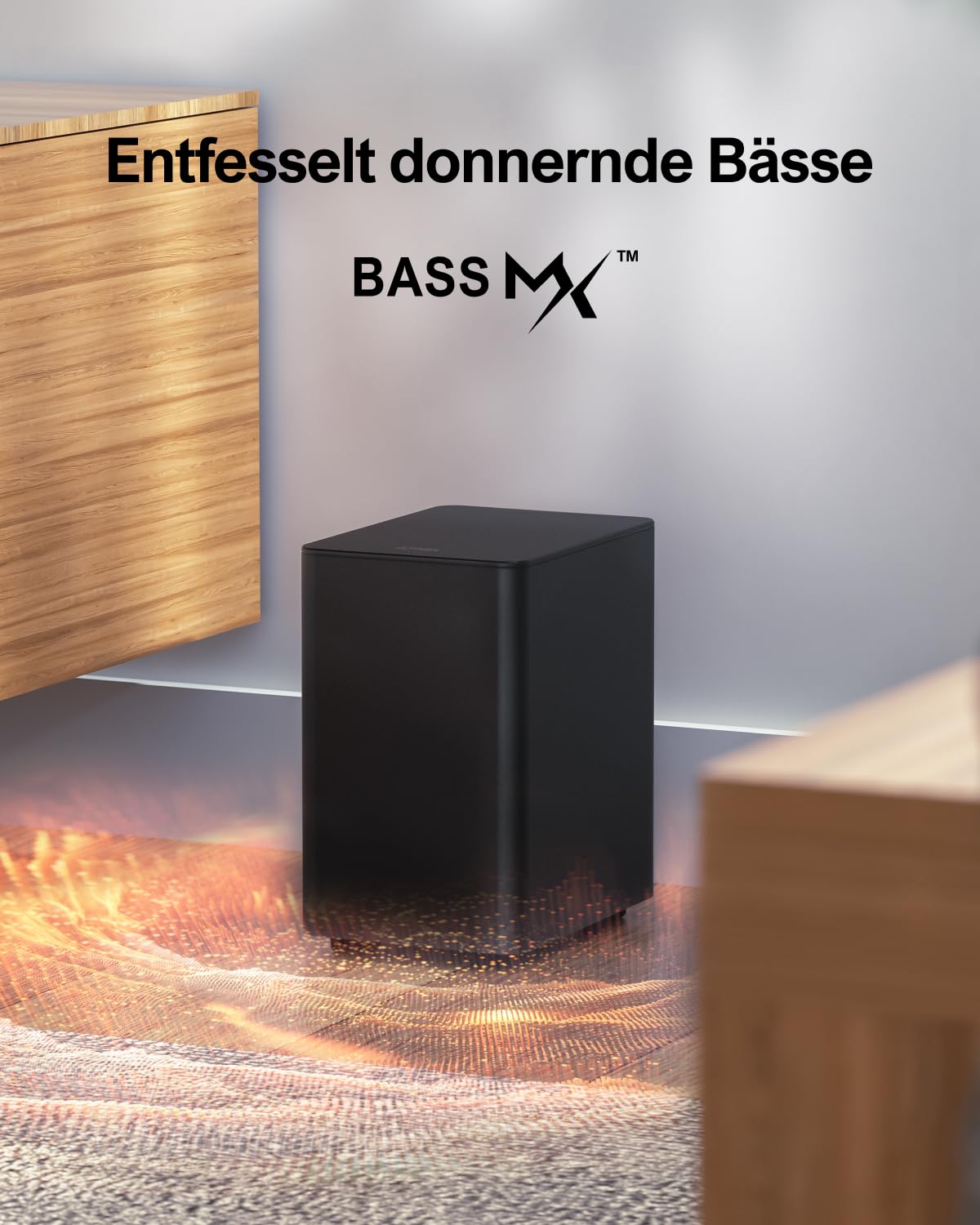 ULTIMEA 5.1 Soundbar Heimkinosystem, 320W, mit Subwoofer & Surround-Lautsprechern