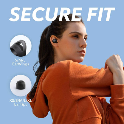 Soundcore A1 Sport Bluetooth In-Ear-Kopfhörer, IPX7 Wasserdicht, Schwarz
