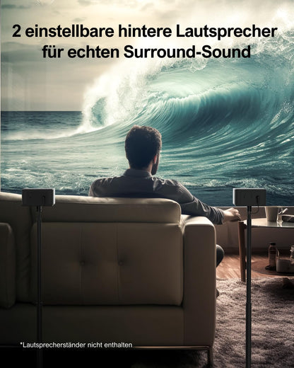 ULTIMEA 5.1 Soundbar Heimkinosystem, 320W, mit Subwoofer & Surround-Lautsprechern