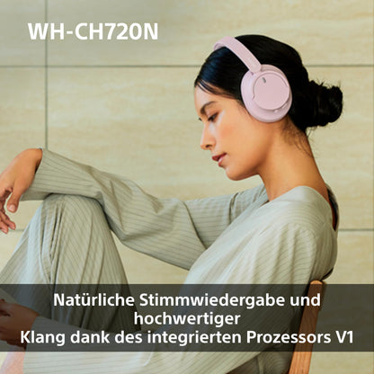 Sony WH-CH720N Kabellose Bluetooth-Kopfhörer mit Noise Cancelling, Schwarz