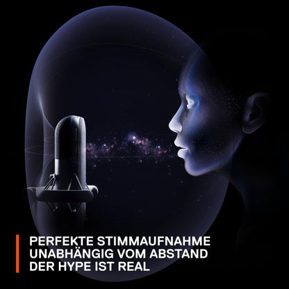 SteelSeries Alias USB Gaming- & Streaming-Mikrofon mit KI-Geräuschunterdrückung
