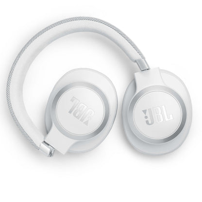 JBL Live 770 NC Kabellose Over-Ear Bluetooth-Kopfhörer mit aktiver Geräuschunterdrückung, Weiß