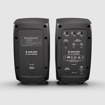 ADAM Audio D3V Aktives Desktop-Monitorsystem, USB-C, Paar, Schwarz