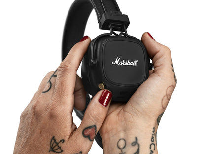 Marshall Major IV On-Ear Bluetooth Kopfhörer, 80h Akkulaufzeit, Schwarz
