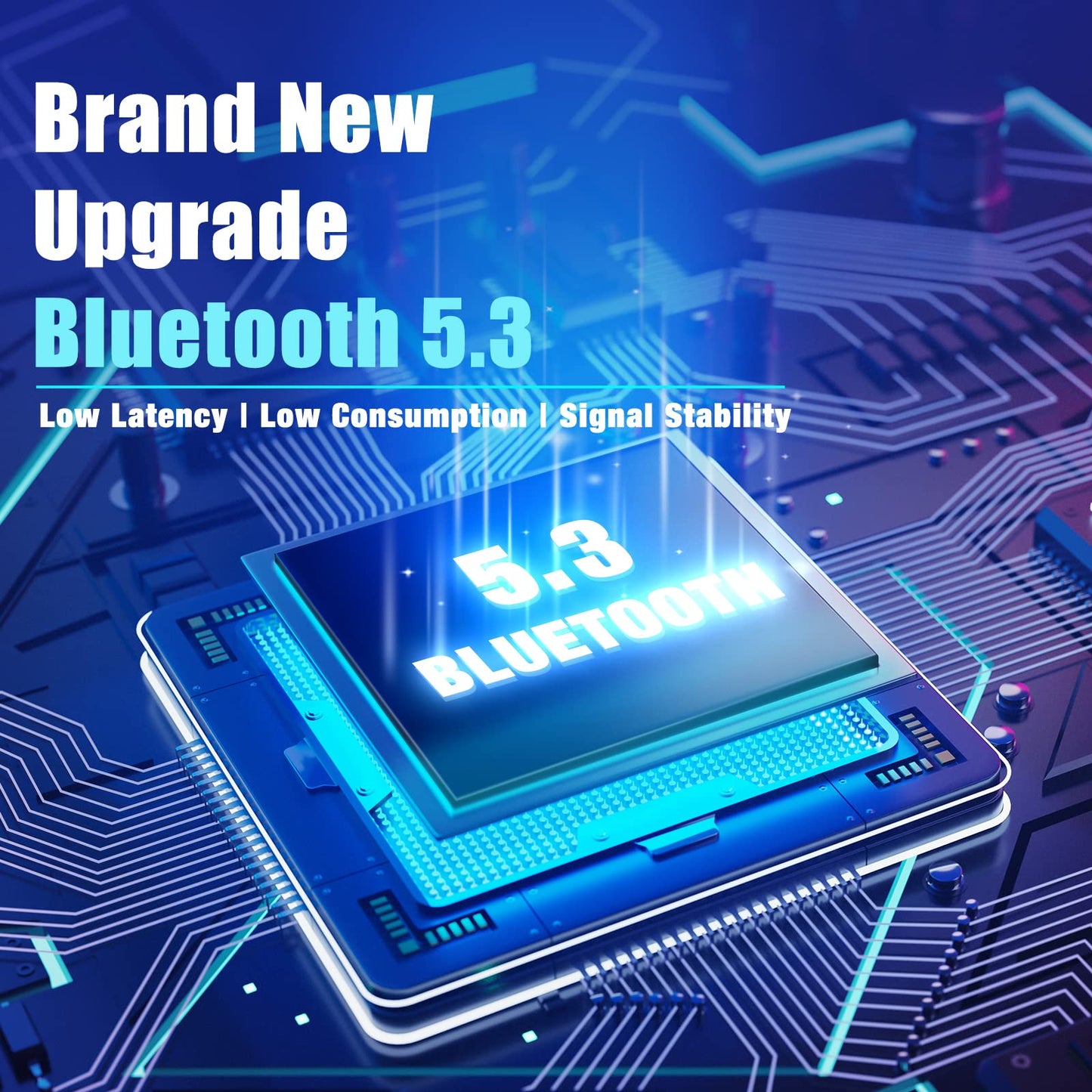 BERIBES Bluetooth Kopfhörer Over Ear, 65h Akkulaufzeit, 6 EQ-Modi, Schwarz