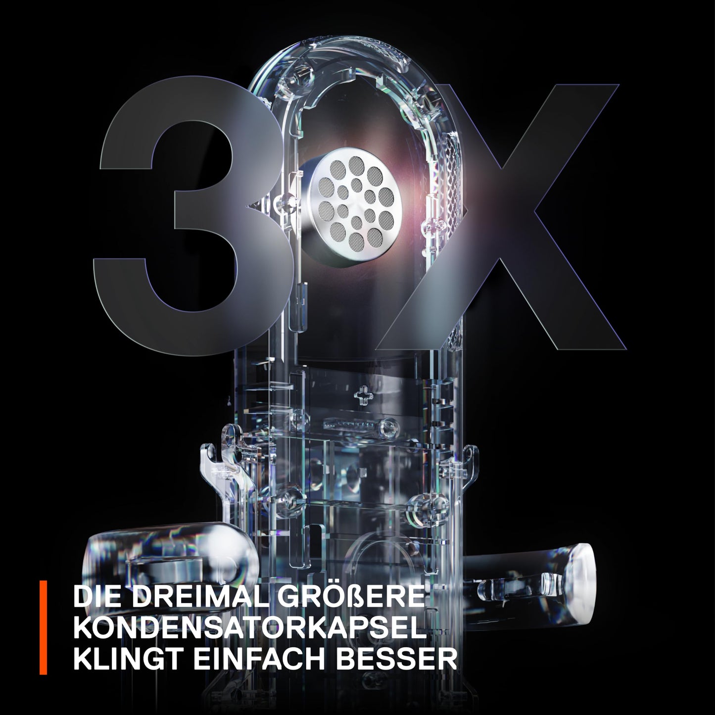 SteelSeries Alias USB Gaming- & Streaming-Mikrofon mit KI-Geräuschunterdrückung