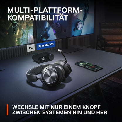 SteelSeries Arctis Nova Pro Wireless Gaming-Headset, mit ANC & Infinity Power System, Multi-Plattform