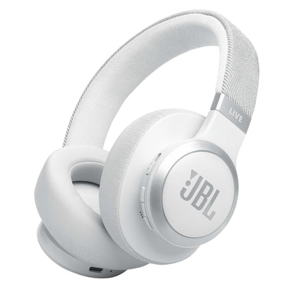JBL Live 770 NC Kabellose Over-Ear Bluetooth-Kopfhörer mit aktiver Geräuschunterdrückung, Weiß
