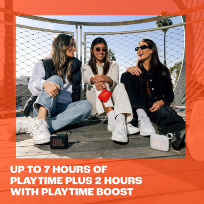 JBL Go 4 Tragbarer Bluetooth-Lautsprecher, Blau